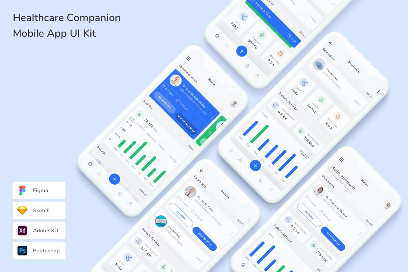 Healthcare Companion 移动应用程序 UI 套件