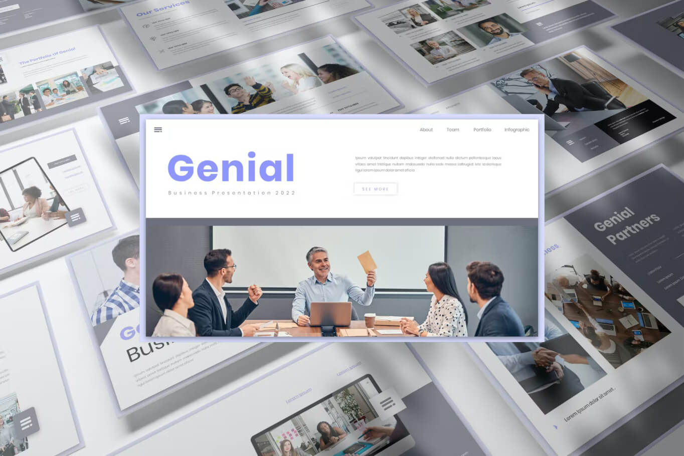 Genial - 商务演示文稿Powerpoint模板