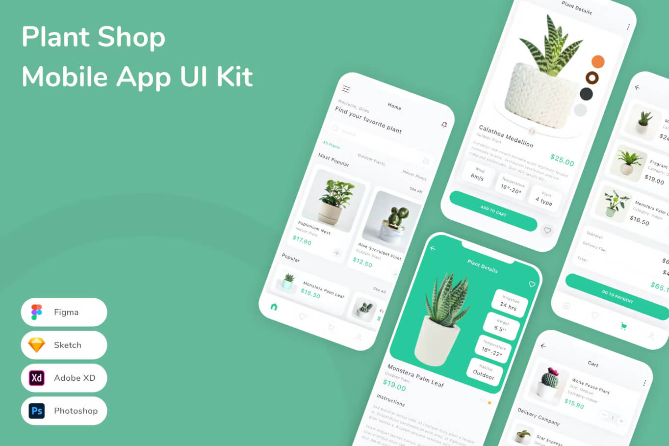 Plant Shop 移动应用程序 UI 套件