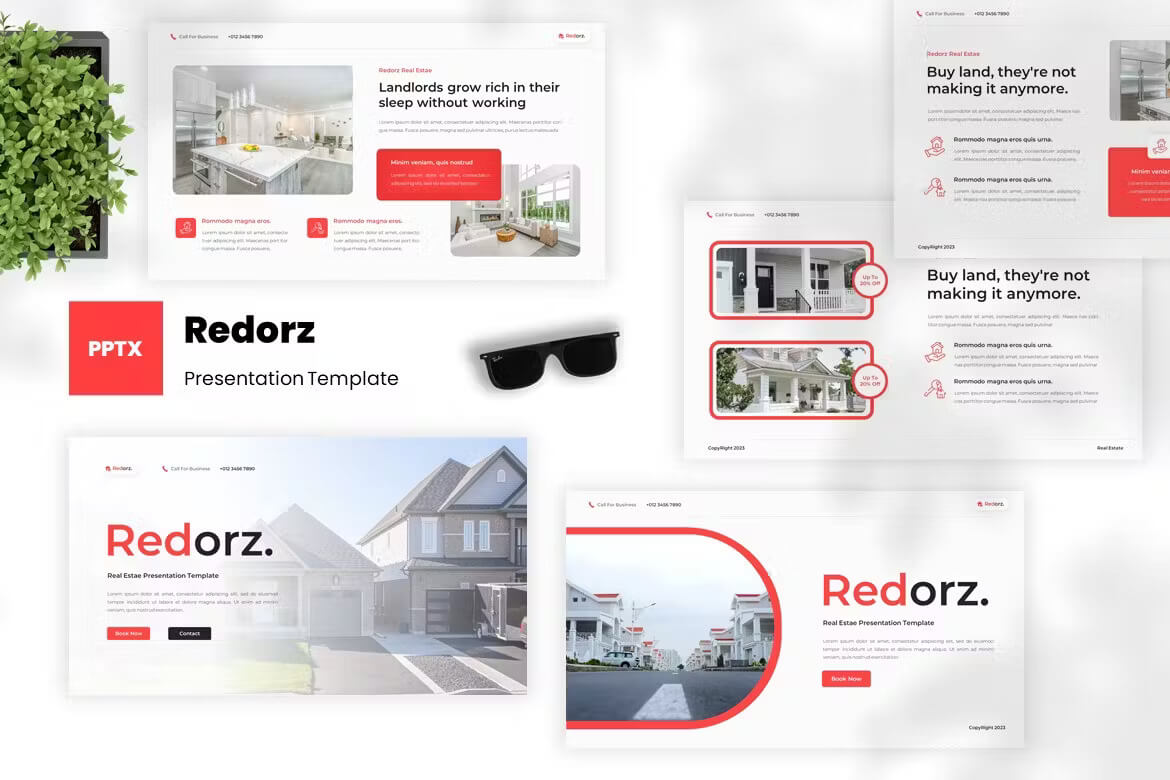 Redorz - 房地产Powerpoint模板