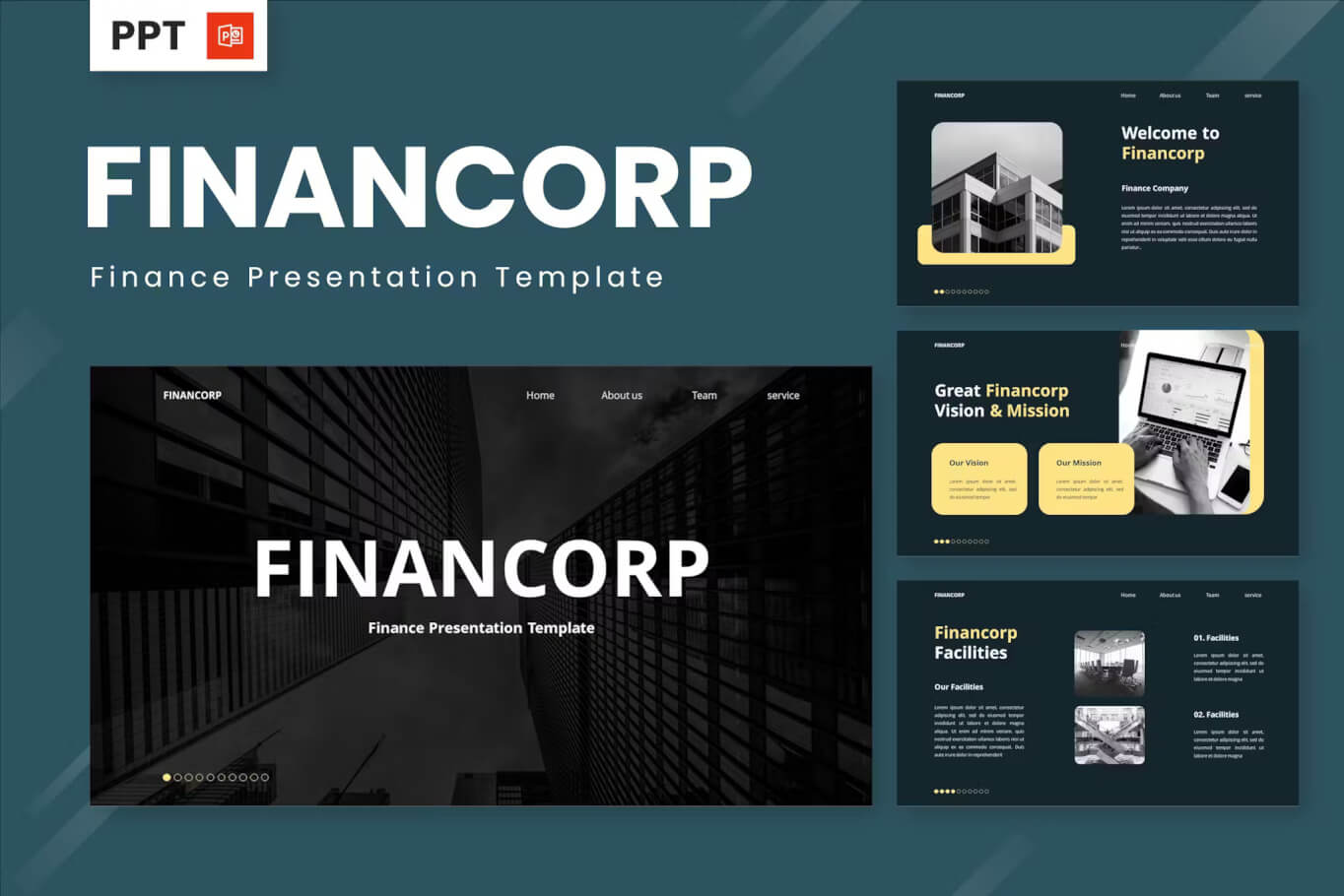 Financorp - 财务 Powerpoint 模板