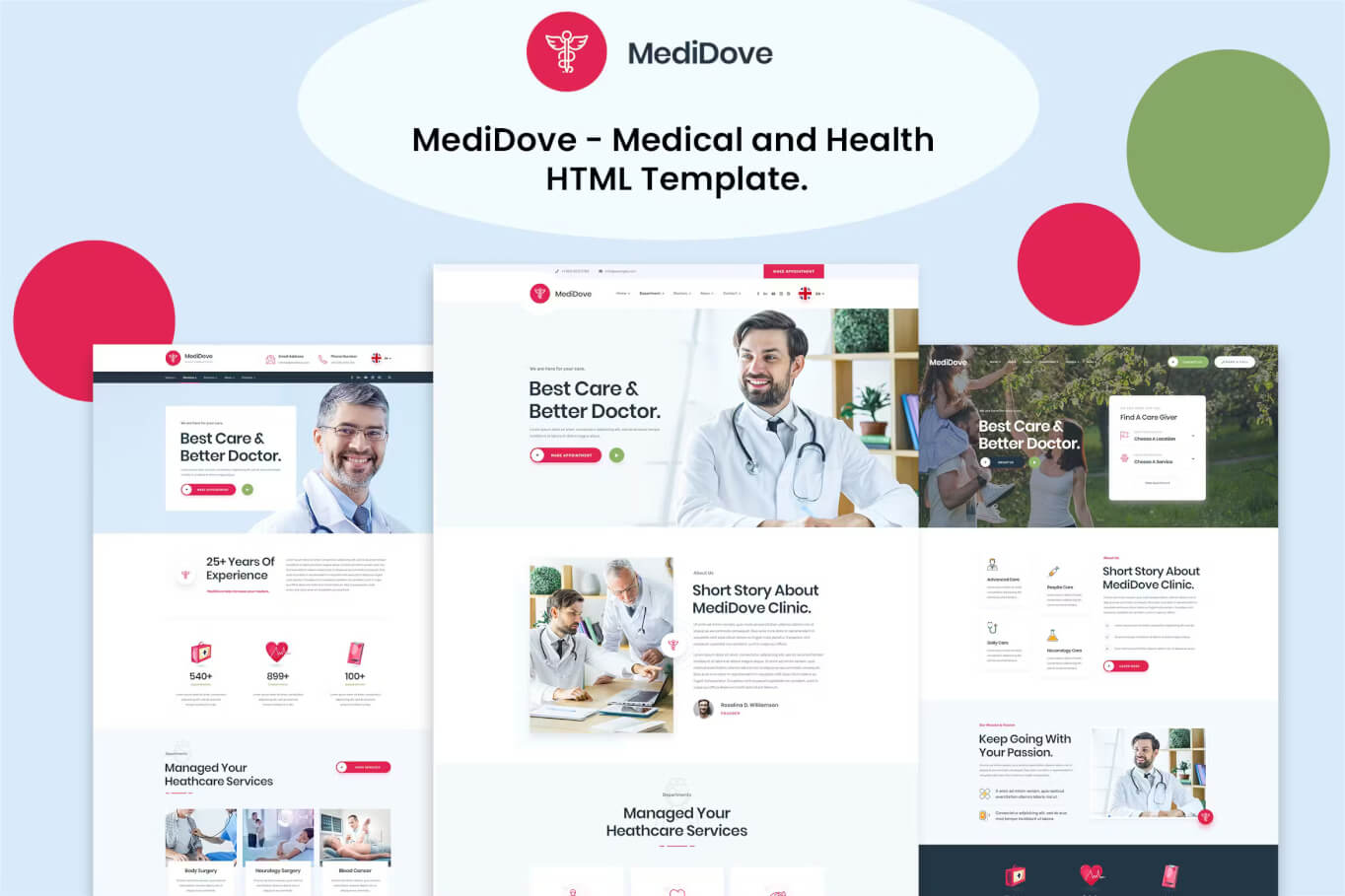 MediDove-医疗健康HTML5模板