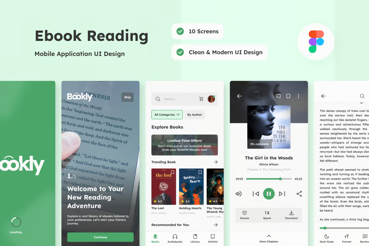 Bookly – 电子书阅读移动应用程序